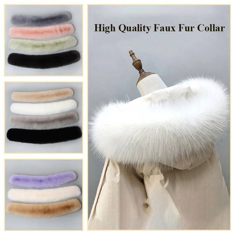 Shawl Wrap Winter - เสื้อโค้ทขนสัตว์คอเสื้อขนสัตว์เทียมมีฮู้ดประดับฮู้ดคอเสื้อขนสัตว์ปลอมสำหรับผู้หญิงผ้าพันคอขนยาวผ้าคลุมไหล่ผ้าพันคอขนเฟอร์ถอดออกได้ DIY