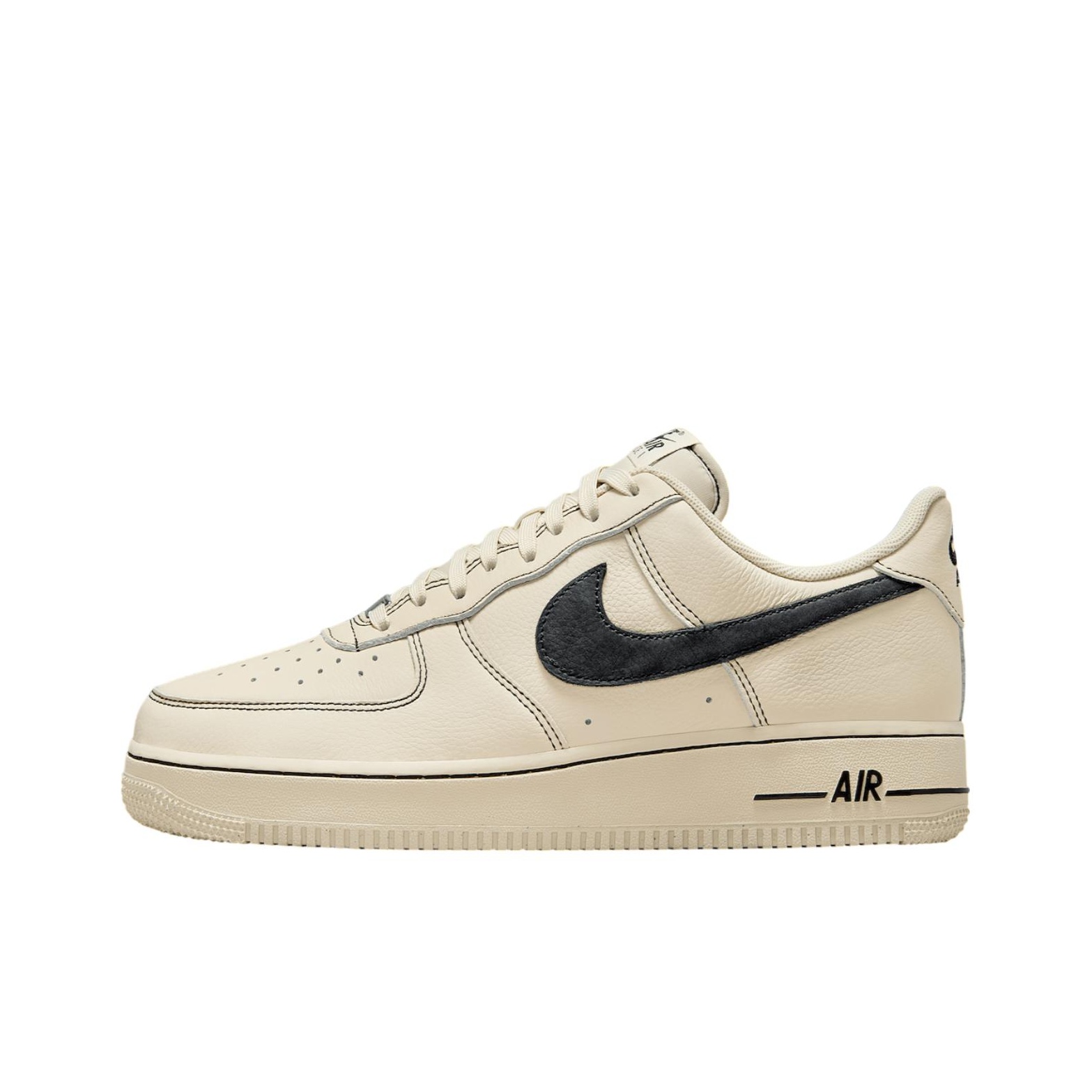 Nike Shoes Air Force 1 - ไนกี้ แอร์ ฟอร์ซ 1 รองเท้าสเก็ตบอร์ดหนังวัวทรงเตี้ยสำหรับผู้ชาย สีเบจ