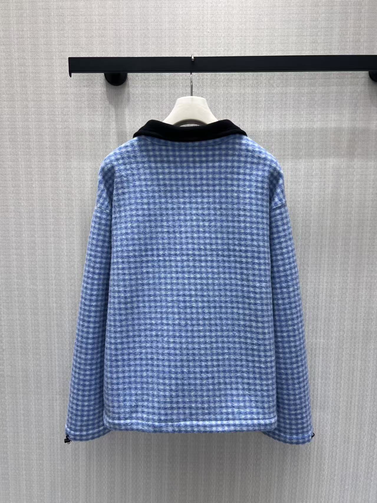 เสื้อแจ็คเก็ตผ้าลายสก็อตสีน้ำเ - Wool Coat Peacoat บทวิจารณ์และราคา