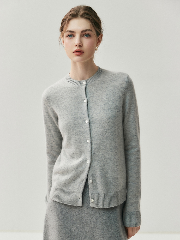 เสื้อคลุมคาร์ดิแกนผู้หญิง CHIC - Wool Coat Peacoat บทวิจารณ์และราคา