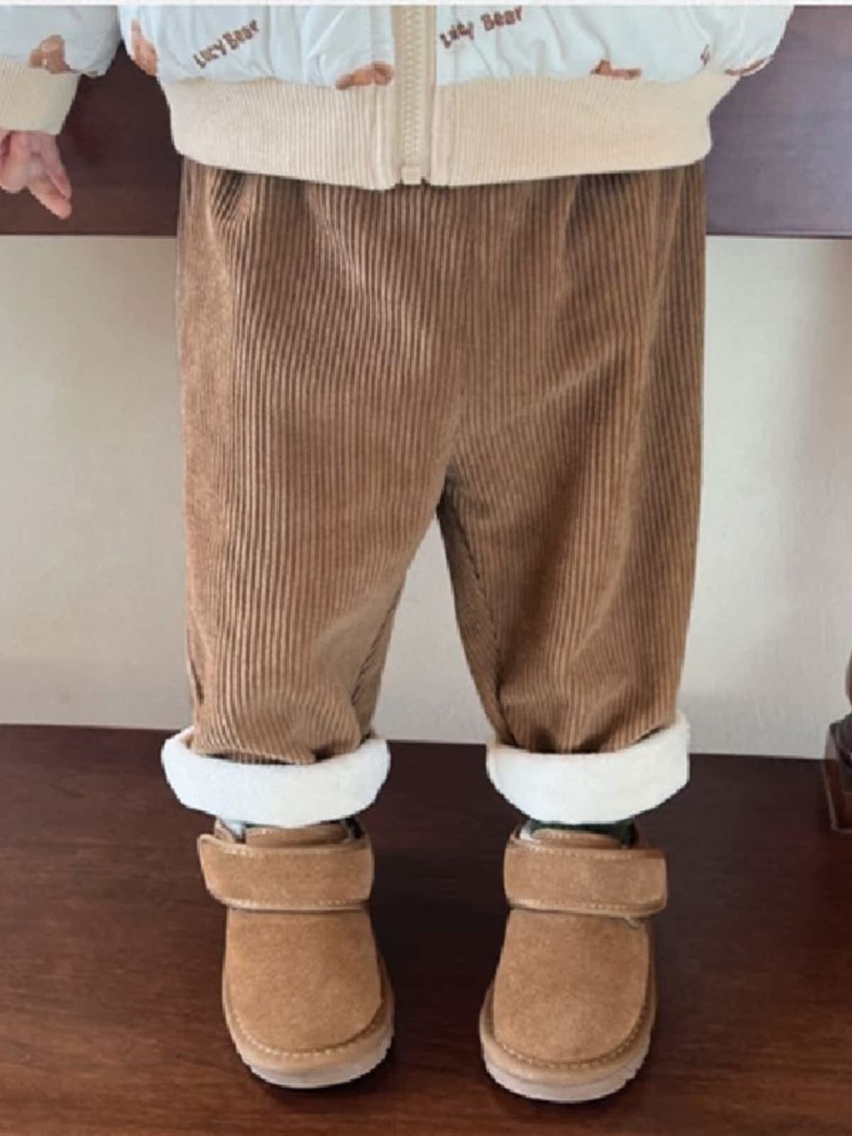 กางเกงลำลองทรงตรงผ้าคอร์ดูรอยบ - Corduroy Pant Warm บทวิจารณ์และราคา