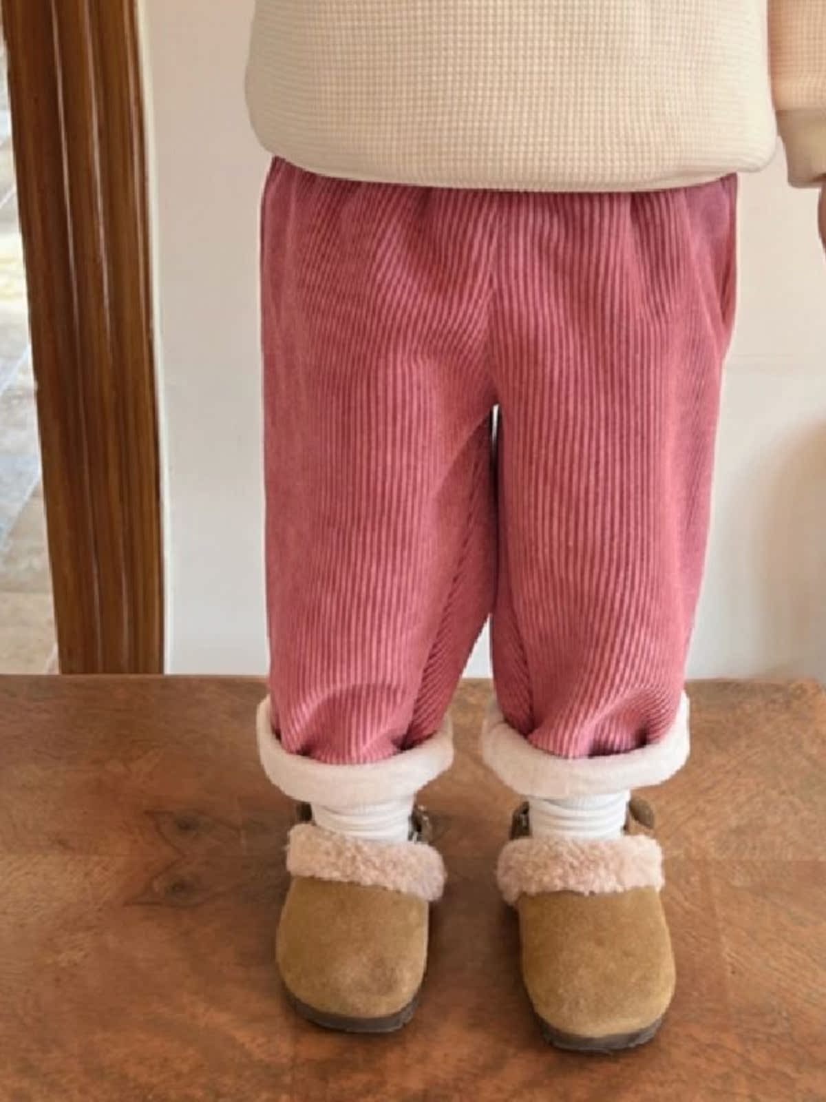 กางเกงลำลองทรงตรงผ้าคอร์ดูรอยบ - Corduroy Pant Warm บทวิจารณ์และราคา