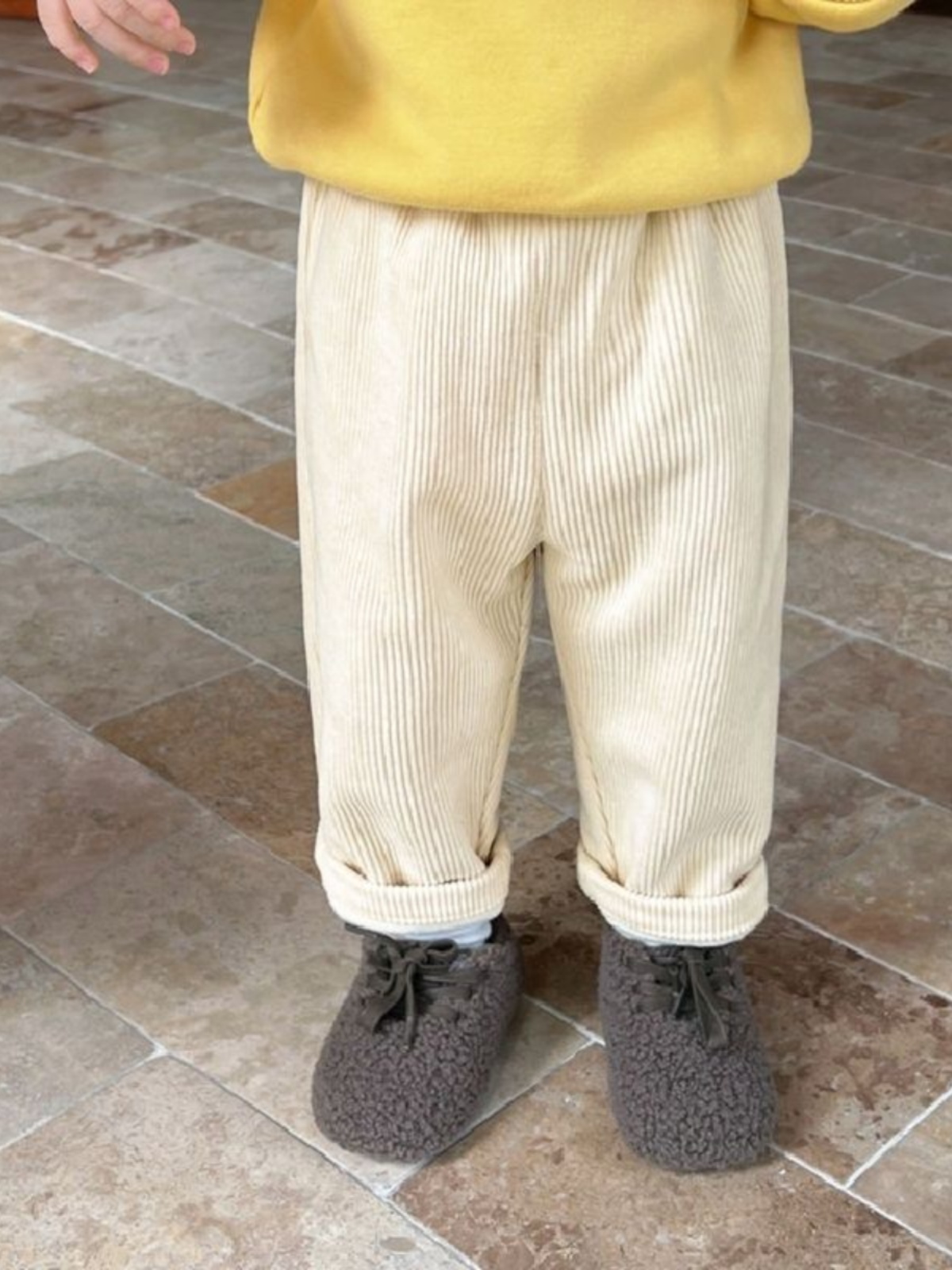กางเกงลำลองทรงตรงผ้าคอร์ดูรอยบ - Corduroy Pant Warm บทวิจารณ์และราคา