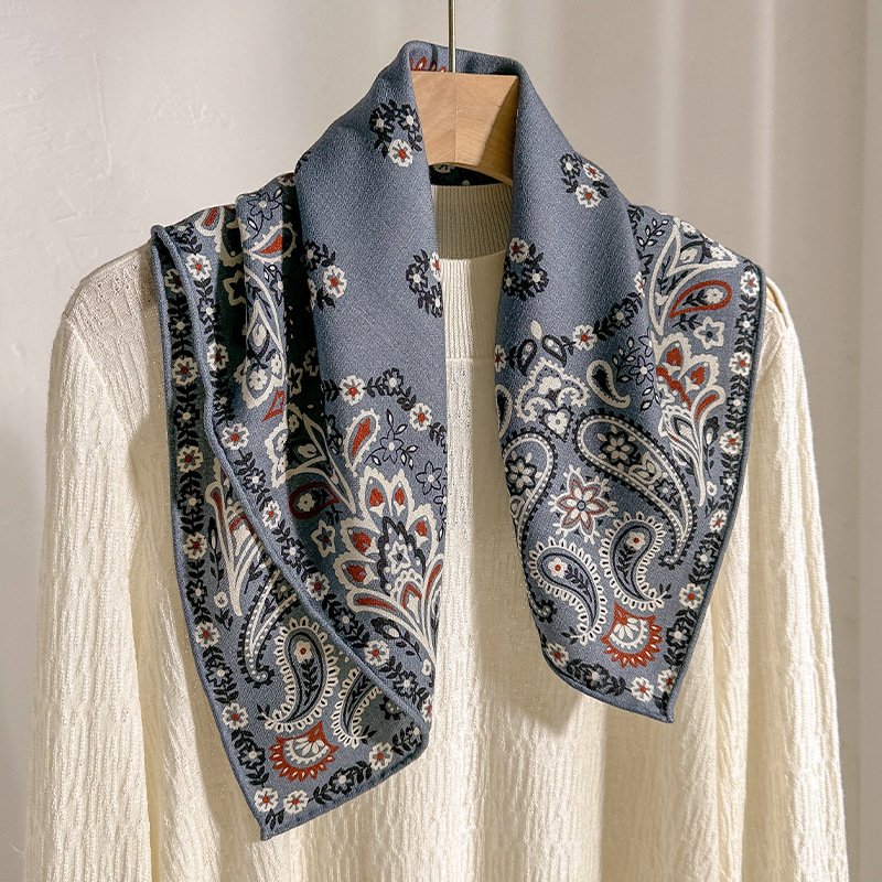 ผ้าพันคอไหมผสมขนสัตว์ 70% ไหม  - Shawl Wrap Winter บทวิจารณ์และราคา
