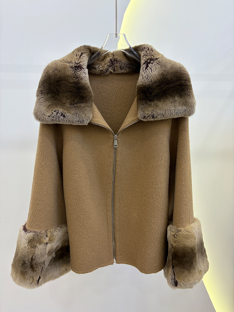 เสื้อโค้ทขนสัตว์แท้สำหรับผู้หญ - Wool Coat Peacoat บทวิจารณ์และราคา